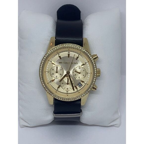 Fossil C141015 Jacqueline Women's Black Leather Analog Dial Quartz Watch E326 - Picture 2 of 11